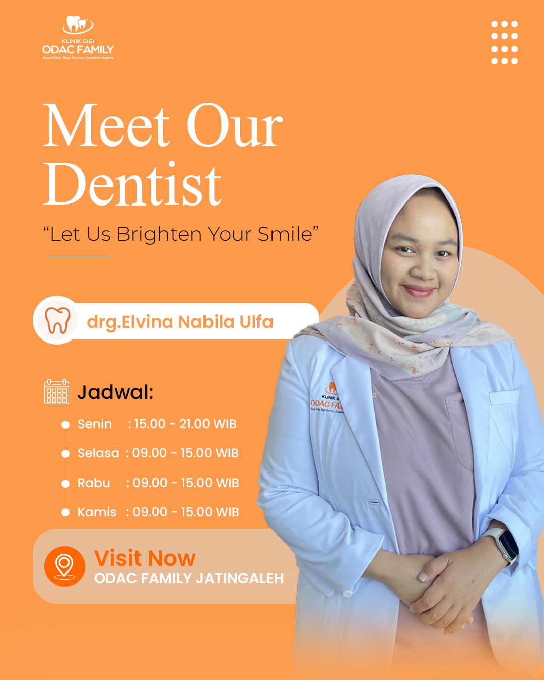 drg.Elvina Nabila Ulfa, dokter gigi di Klinik Gigi Semarang