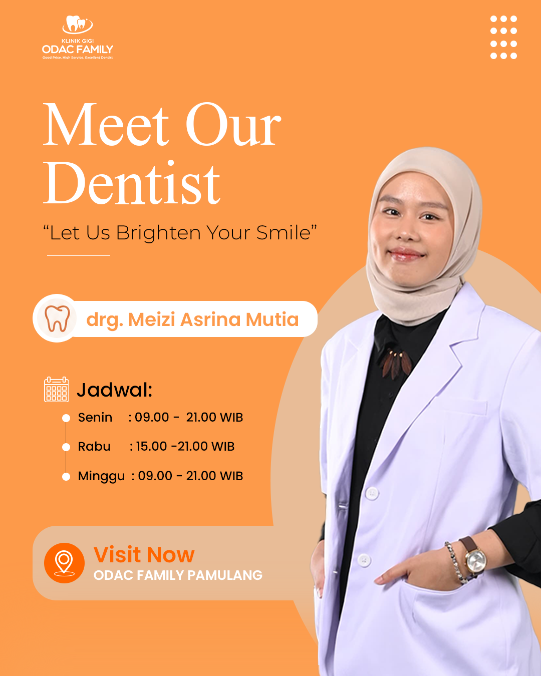drg. Meizi Asrina Mutia, dokter gigi di Klinik Gigi Pamulang
